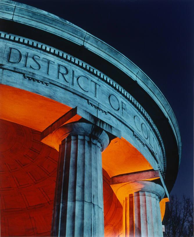 Washington DC World War One Memorial at Night