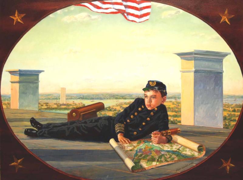 Tad Lincoln on the White House Roof
