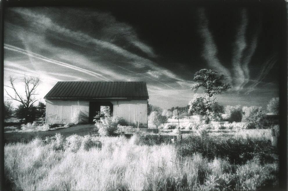 Old Barn, Striped Sky
