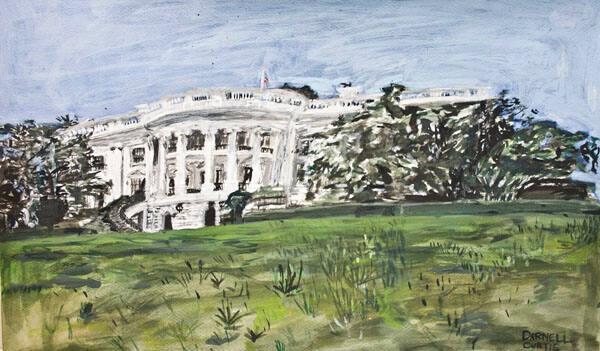 White House from the South Lawn