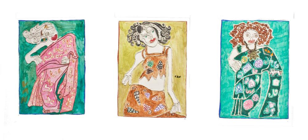 The Lady's Designs Triptych