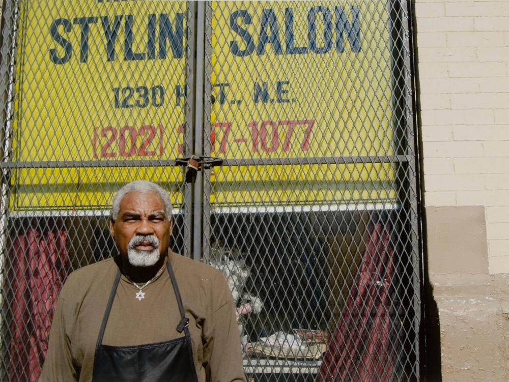 H Street Project: Mr. Henry outside of his salon